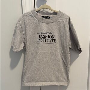 Balenciaga Kids Light Gray Fashion Institute Tee